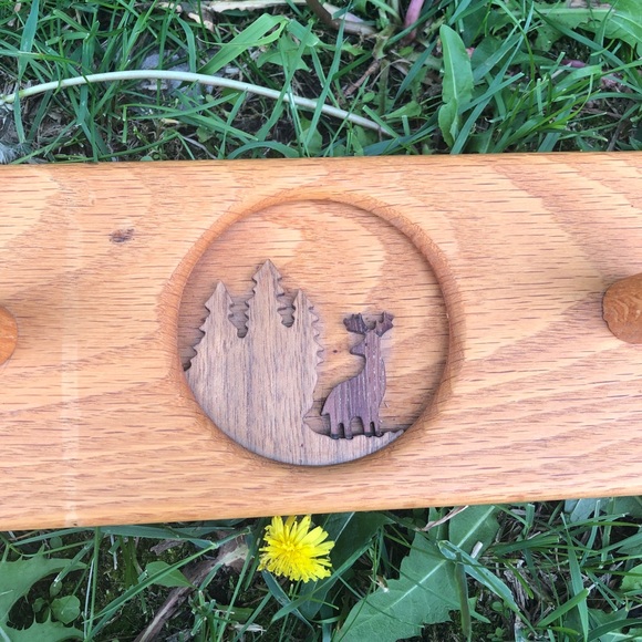 COAT RACK Hanger, Wood, TOWEL RACK - Picture 2 of 5